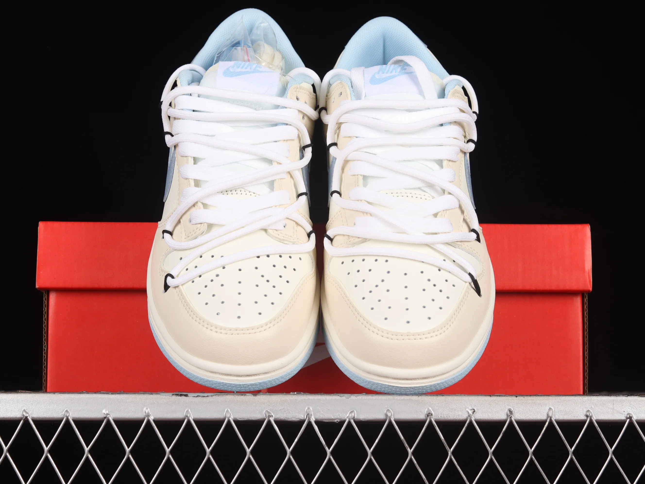 All Categories Nk SB Dunk Series Nk SB Dunk Low Low-top Sneakers Nk Dunk Low Summer Feeling Sea Salt Milk Ice Customized Deconstructed Strap Casual Sneakers DD1503-123
